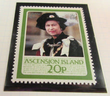 Load image into Gallery viewer, 1986 QUEEN ELIZABETH II 60TH BIRTHDAY ASCENSION ISLAND STAMPS &amp; ALBUM SHEET
