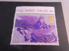 Load image into Gallery viewer, 1967 MADONNA &amp; CHILD 4d &amp; 1975 ANGEL HARP &amp; LUTE 6 1/2P STAMPS MNH
