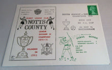 Load image into Gallery viewer, 1970&#39;s VINTAGE FOOTBALL STAMP COVER NOTTS COUNTY
