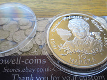 Load image into Gallery viewer, UK SILVER PROOF PRINCESS DIANA COINS VARIOUS £5 /CROWNS/RUPEES/ DOLLARS
