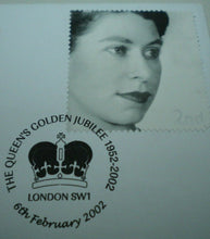 Load image into Gallery viewer, 2002 HM QUEEN ELIZABETH II THE QUEEN&#39;S GOLDEN JUBILEE £5 CROWN COIN COVER PNC
