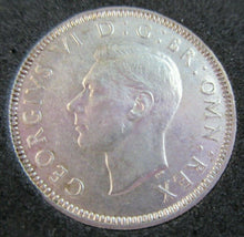 Load image into Gallery viewer, 1944 KING GEORGE VI BARE HEAD .500 SILVER ONE SHILLING COIN BUNC WITH CAPSULE
