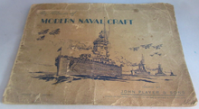 Load image into Gallery viewer, AN ALBUM OF MODERN NAVAL CRAFT CONTAINS A COMPLETE SET OF 50 CIGARETTE CARDS JPS
