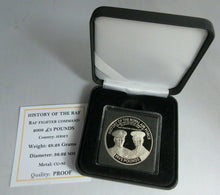 Load image into Gallery viewer, 2008 HISTORY OF THE RAF FIGHTER COMMAND PROOF £5 FIVE POUND CROWN BOX COA
