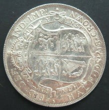 Load image into Gallery viewer, 1918 GEORGE V BARE HEAD FIRST COIN HALF 1/2 CROWN SPINK 4011 CROWNED SHIELD Cc2
