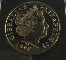 Load image into Gallery viewer, MILLENNIUM 2000 PROOF VERENIUM GIBRALTAR 1998 £5 FIVE POUND COIN CAPSULE &amp; BOX
