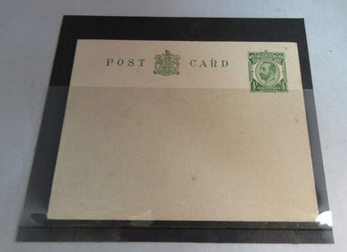 KING GEORGE V HALF PENNY POSTCARD UNUSED IN CLEAR FRONTED HOLDER