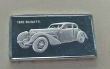 Load image into Gallery viewer, 1935 BUGATTI 15mm X 10mm 1.60gram SILVER INGOT WITH INFORMATION SLIP
