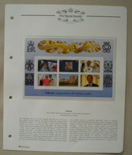 Load image into Gallery viewer, 1947-1997 THE GOLDEN WEDDING ANNIVERSARY QEII PP LIBERIA 6 MNH STAMPS/INFO SHEET
