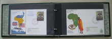 Load image into Gallery viewer, 1974-1975 THE ZAIRE RIVER EXPEDITION 11 X POSTAL STAMP COVERS IN ORIGINAL ALBUM
