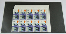 Load image into Gallery viewer, 1967 TELEVISION PRE DECIMAL 9d BLOCK OF 10 STAMPS MNH WITH STAMP HOLDER
