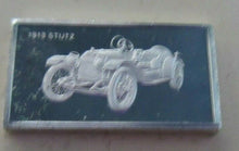 Load image into Gallery viewer, 1913 STUTZ 15mm X 10mm 1.60gram SILVER INGOT WITH INFORMATION SLIP
