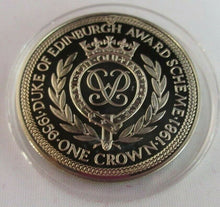 Load image into Gallery viewer, DUKE OF EDINBURGH AWARD SCHEME 1956-1981 IOM ONE CROWN COIN SET OF 4 BOXED
