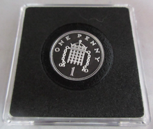 Load image into Gallery viewer, 2000 QEII MILLENNIUM SILVER PROOF 1P ONE PENNY COIN IN BOX WITH COA
