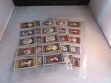 PLAYERS CIGARETTE CARDS MINIATURES COMPLETE SET OF 25 CARDS IN CLEAR PAGES