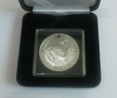 2018 AFRICA WILDLIFE ELEPHANT 100 SHILLINGS 1oz .999 BU silver in Quad Box
