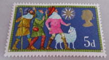 Load image into Gallery viewer, VARIOUS CHRISTMAS STAMPS X 11 MNH 1966-1969 IN CLEAR FRONTED STAMP HOLDER
