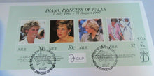 Load image into Gallery viewer, DIANA PRINCESS OF WALES 1961-1997 BUNC NIUE 1998 ONE DOLLAR COIN COVER PNC
