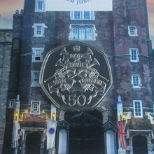 Load image into Gallery viewer, Platinum Jubilee God Save The Queen 2022 Cupro Nickel Diamond Finish 50p Coin
