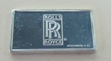 Load image into Gallery viewer, 1906 ROLLS-ROYCE 15mm X 10mm 1.60gram SILVER INGOT WITH INFORMATION SLIP
