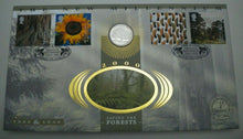 Load image into Gallery viewer, 1999 QUARTER DOLLAR CONNECTICUT 1778 SAVING THE FOREST BENHAM SILK COIN COVER

