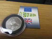 Load image into Gallery viewer, Royal Mint 1973 BUnc Coin FIFTY Pence 50p JOINING EEC BREXIT OUT OF EU CAPED/COA
