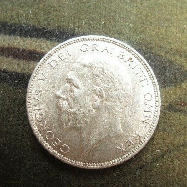 1931 GEORGE V BARE HEAD COINAGE HALF 1/2 CROWN SPINK 4032 CROWNED SHIELD CC1