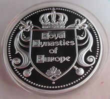 Load image into Gallery viewer, 2012 ROYAL DYNASTIES OF EUROPE KING ALBERT PRINCESS PAOLA S/P PROOF MEDAL &amp; COA
