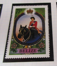 Load image into Gallery viewer, 1986 QUEEN ELIZABETH II 60TH BIRTHDAY BELIZE STAMPS &amp; ALBUM SHEET
