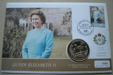 Load image into Gallery viewer, 1926-2006 HER MAJESTY QUEEN ELIZABETH II 80TH BIRTHDAY 2005 1CROWN COVER PNC/COA
