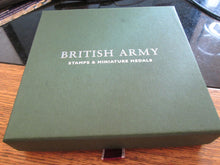 Load image into Gallery viewer, BRITISH ARMY MINITURE MEDALS IN STIRLING SILVER WITH ARMY STAMPS FROM ROYAL MINT
