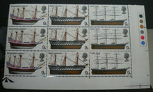 Load image into Gallery viewer, 1969 9d CUTTY SARK ELIZABETHAN GALLEON EAST INDIAMAN 9 STAMPS MNH/TRAFFIC LIGHTS
