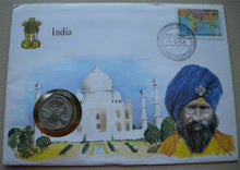 Load image into Gallery viewer, 1983 INDIA FISHERIES 20 PAISE COIN COVER PNC
