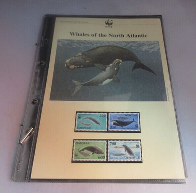 Whales WWF Info Sheets Exclusive Stamps from Faroe Islands and FDC's