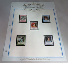 Load image into Gallery viewer, 1986 QUEEN ELIZABETH II 60TH BIRTHDAY  VANUATU STAMPS &amp; ALBUM SHEET
