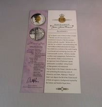 Load image into Gallery viewer, 2002 Head of State Golden Jubilee 1oz Silver Proof Alderney RM £5 Coin Box/COA
