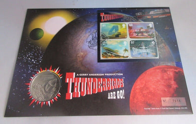 2011 THUNDERBIRDS ARE GO MEDALLION COVER PNC WITH 3D EFFECT POSTAGE STAMPS